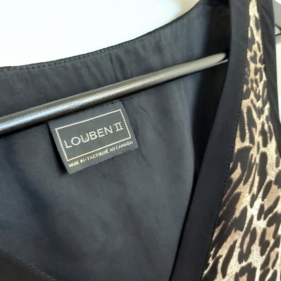 Louben II blouse womens S sleeveless v-neck bow ruffles empire waist - Picture 3 of 6